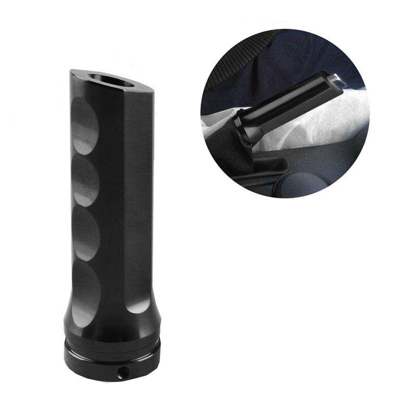 Car Modified Sluminum Slloy Handbrake Cover Universal Handbrake Handle Protector(Black)