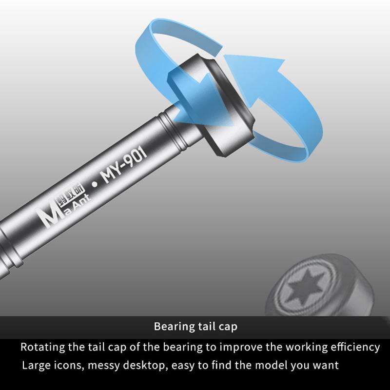 MaAnt MY-901 High-precision Screwdriver Mobile Phone Repair Disassembly Tools, Style: Hexagon
