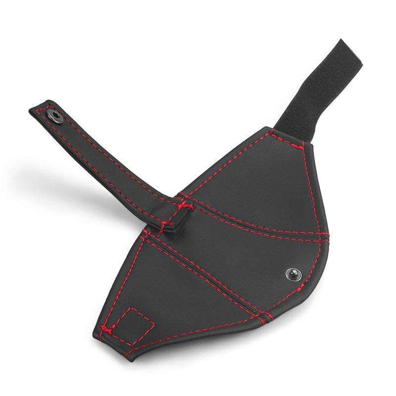 Car Seat Safety Belt Buckle Racing Car Seat Belt Limiter Guard(Leather Black Line)