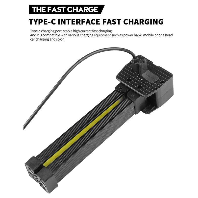 Double-Sided COB 90-Degree Folding Work Light Magnet With Hook Maintenance Light(FT32)