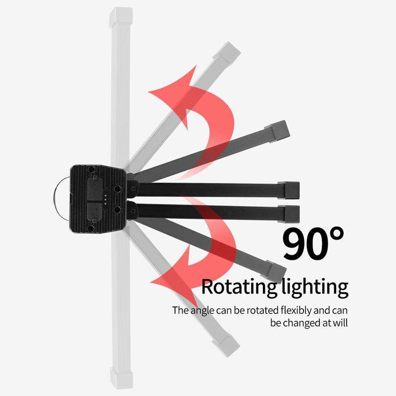 Double-Sided COB 90-Degree Folding Work Light Magnet With Hook Maintenance Light(FT32)
