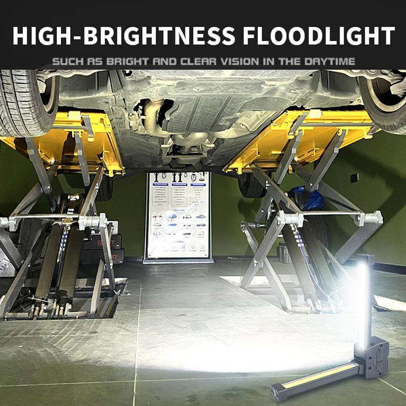 Double-Sided COB 90-Degree Folding Work Light Magnet With Hook Maintenance Light(FT32)