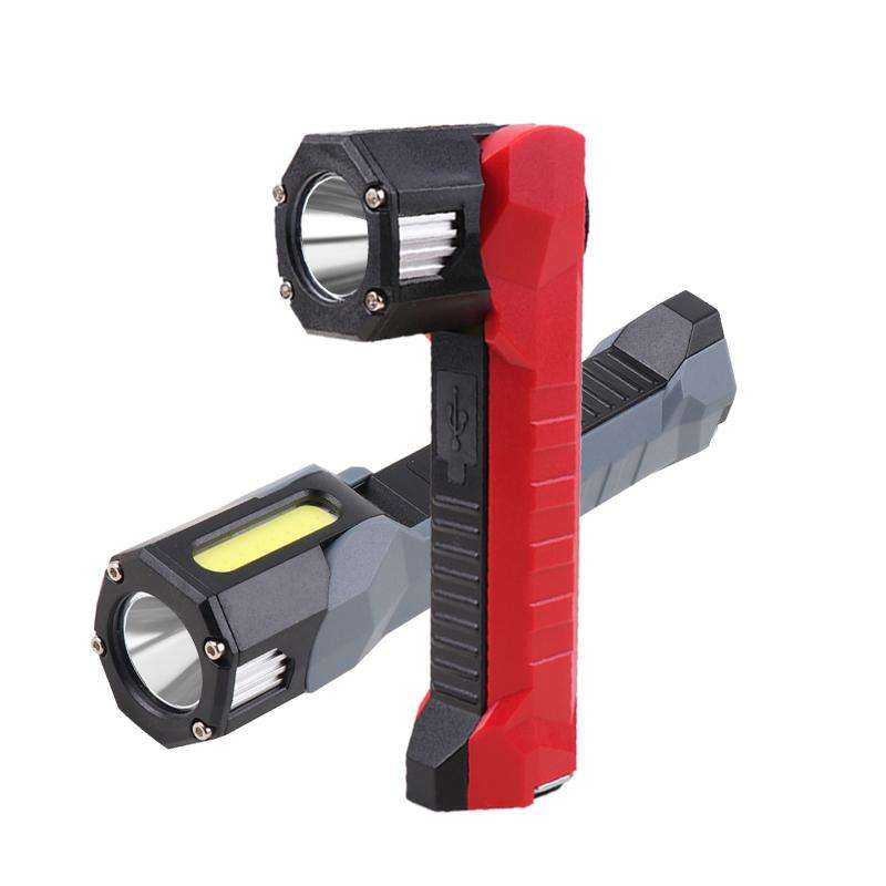 Magnet-Hook COB Rotating Strong Light Emergency Work Light(Red)
