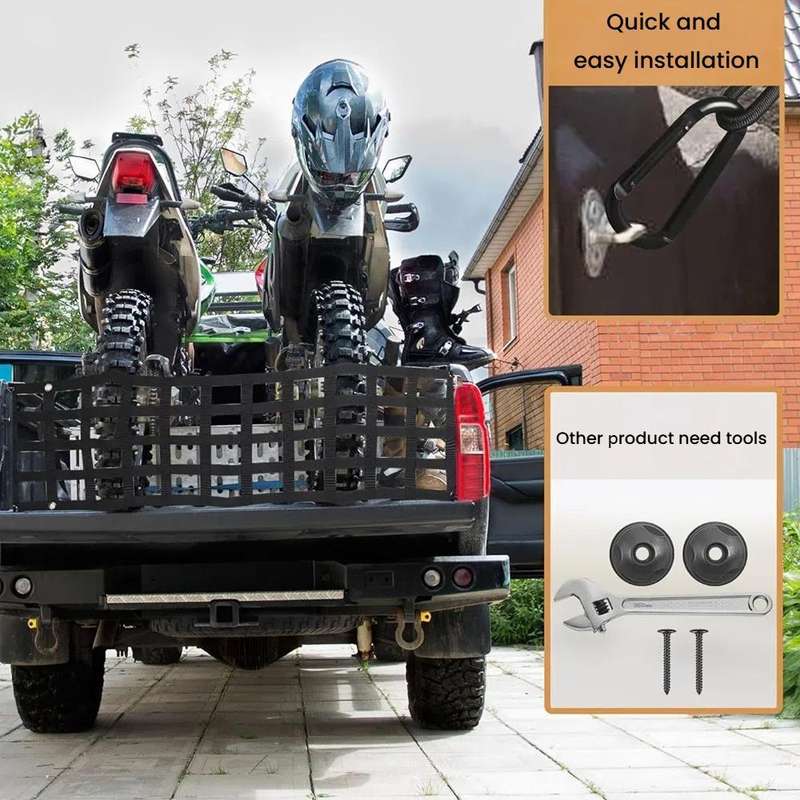 60x18 inch Heavy-Duty Pickup Truck Tailgate Cargo Net