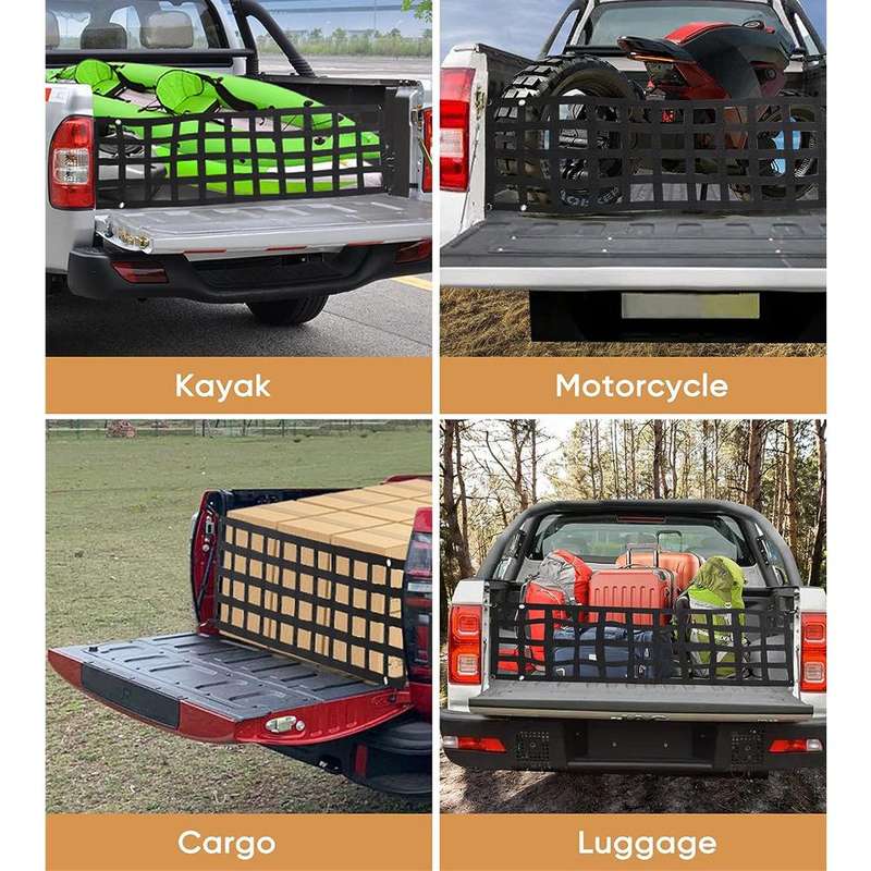 60x18 inch Heavy-Duty Pickup Truck Tailgate Cargo Net