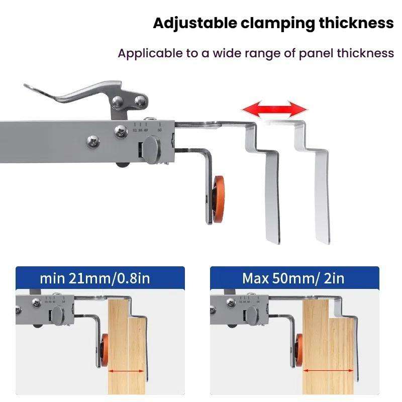 RUITOOL Stainless Steel Push Quick Drawer Clamp Adjustable Telescopic Woodworking Fixture Clamps, Sp