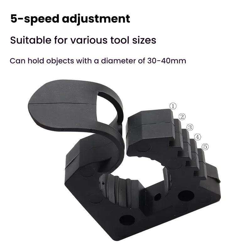 2pcs Outdoor Quick-Release Rubber Clamp Shovel Fixing Clip For Off-road Vehicle Luggage Rack Mountin
