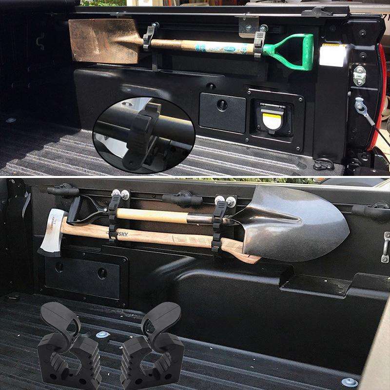 2pcs Outdoor Quick-Release Rubber Clamp Shovel Fixing Clip For Off-road Vehicle Luggage Rack Mountin