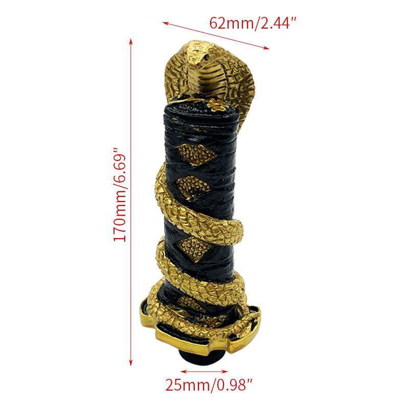 Universal Car Short Cobra Gear Knob Modification(Gold)