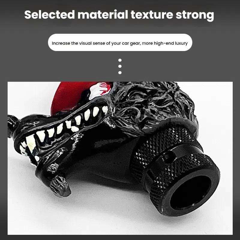 Wolf Head Detachable Car Manual Gear Lever Modification(Green)