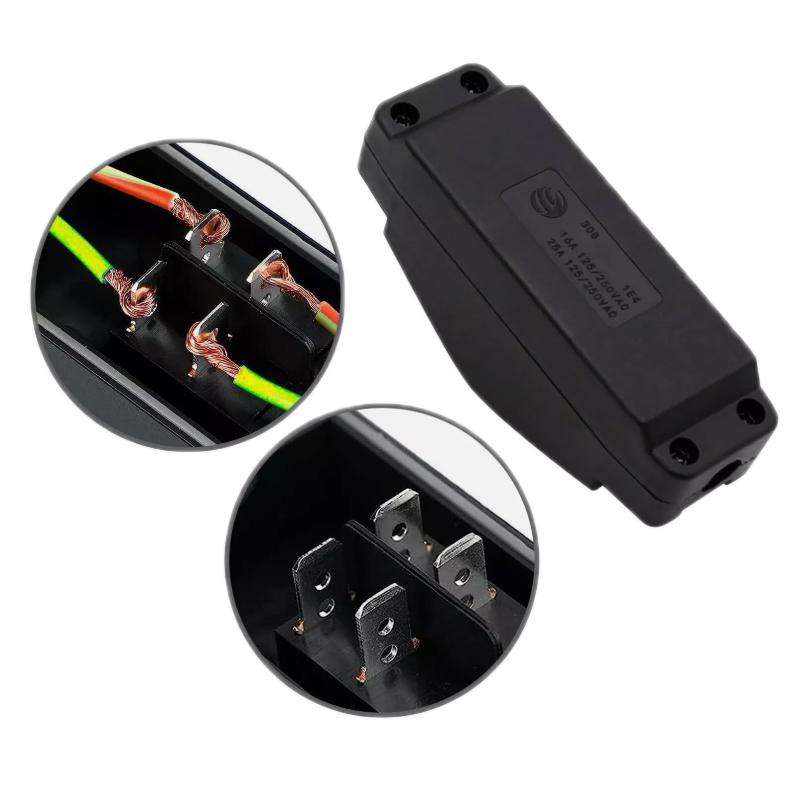 Waterproof Screw-type Wiring High-power High-temperature Resistant Switch(Red 220V)