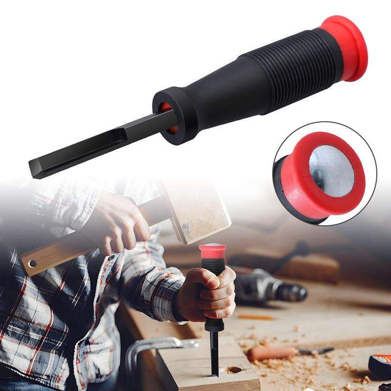RUITOOL Woodworking 90 Degree Right Angle Chisel Slotting Chisel Notch Hinge Carving Tool(8mm Red)