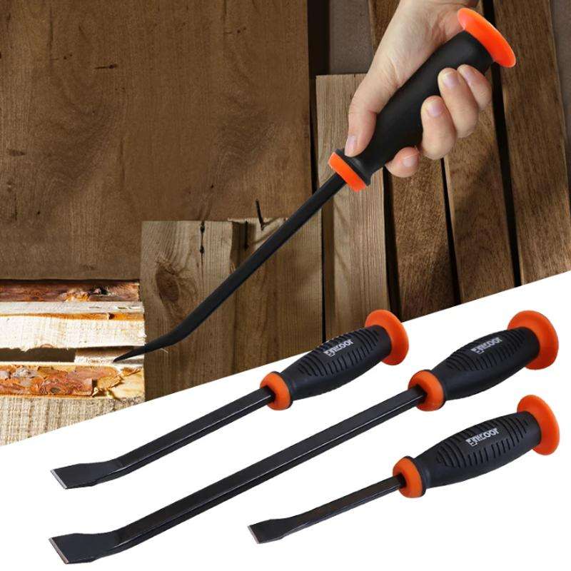 18 inch RUITOOL Multi-function Pry Bar Crowbar Labor-saving Lever Nailer Car Tire Repair Tire Pickin