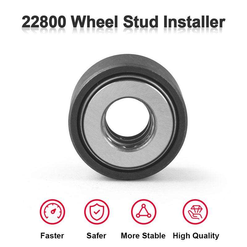 22800 Wheel Bolt Installer For Most Cars And Light Trucks, Style: Black With 3 Nuts