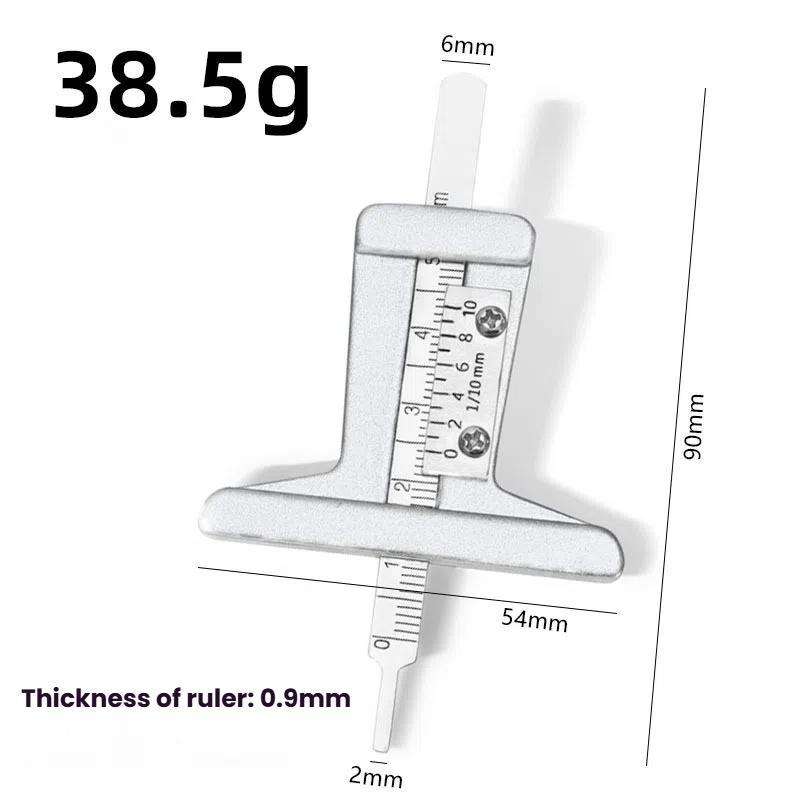 0-50mm Stainless Steel Tire Tread Depth Gauge(A1286)
