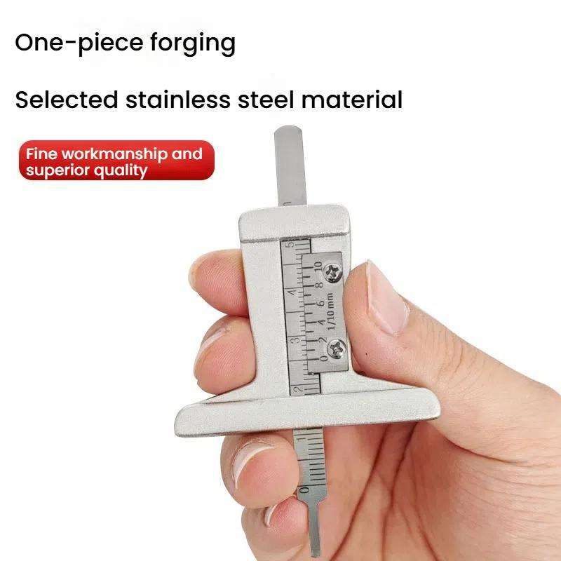 0-50mm Stainless Steel Tire Tread Depth Gauge(A1286)