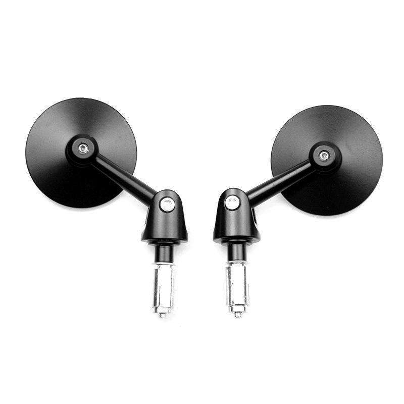 2pcs /Set Motorcycle Rearview Mirror Modified Retro Folding Round E-Bike Universal Reversing Mirror