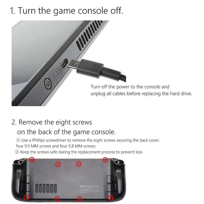 For Steam Deck Game Console SSD Copper Heat Sink M.2 2230 NVMe Radiator Pad, Spec: Set A