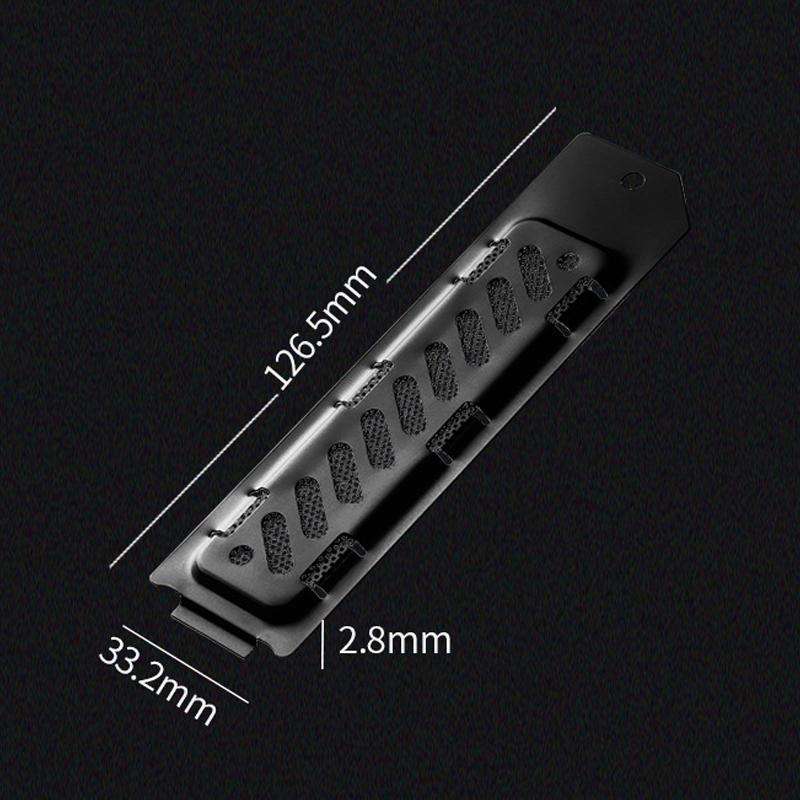 For PS5 Slim / PS5 Pro M.2 SSD Heatsink Dust Cover Expansion Slot Radiator(Silver)