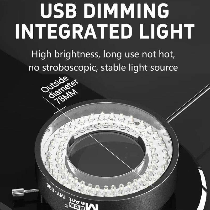 MaAnt MY-036 Cell Phone Repair 72 Beads Microscope Ring Light Source