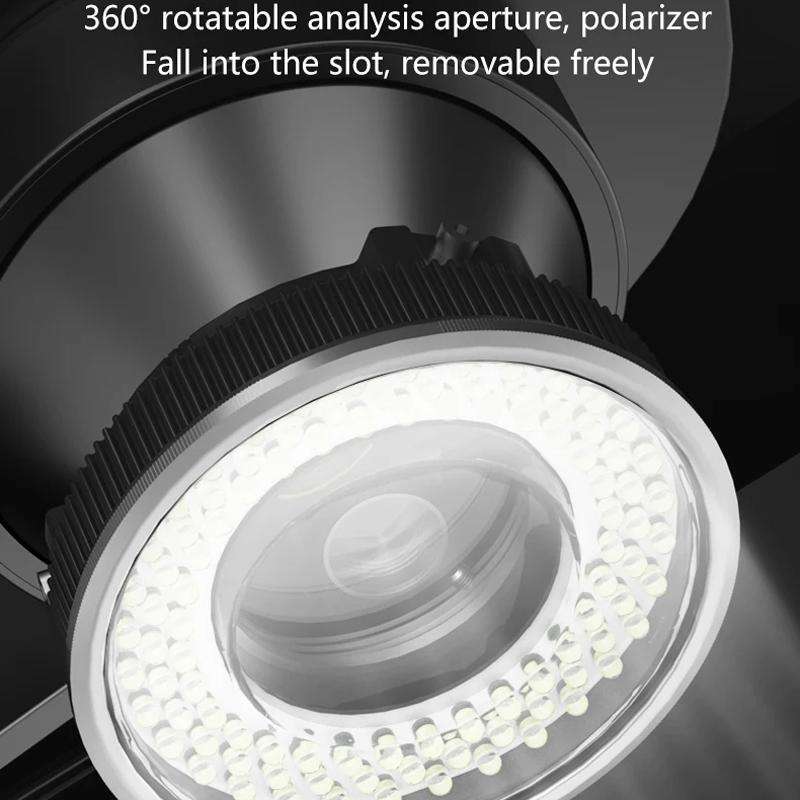 MaAnt MY-038 Cell Phone Repair Microscope Ring Polarized LED Light Source Lamps 96 Beads Anti-Glare