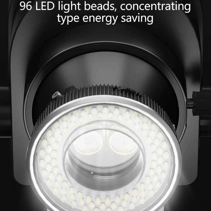 MaAnt MY-038 Cell Phone Repair Microscope Ring Polarized LED Light Source Lamps 96 Beads Anti-Glare