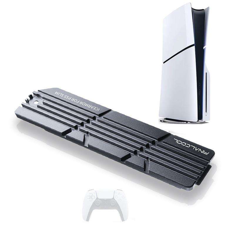 For PS5 Slim / Pro FinalCool M.2 2280 NVME SSD Radiator Integrated Aluminum Alloy Heatsink(Silver)