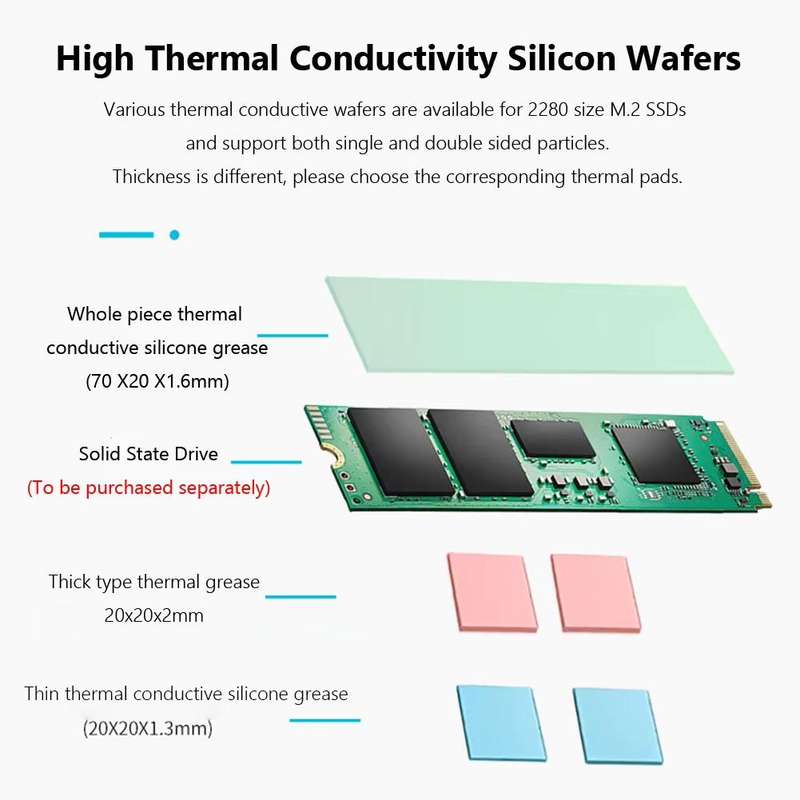For PS5 Slim / Pro FinalCool M.2 2280 NVME SSD Radiator Integrated Aluminum Alloy Heatsink(Silver)
