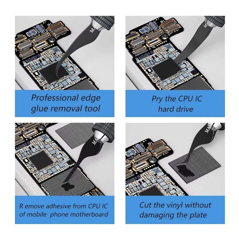 MaAnt MY-102 4 In 1 Blade Pry IC / CPU Hard Disk Blade Cell Phone Motherboard Repair Scraping Gum De