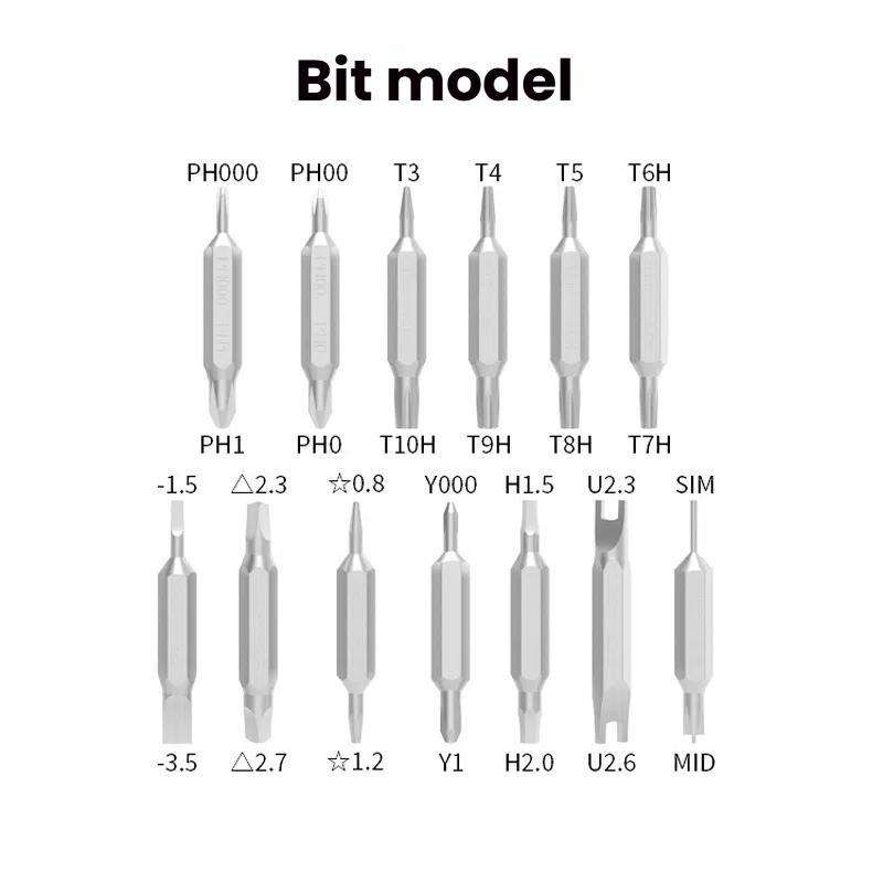 27 In 1 Dual Bits Precision Screwdriver Tool Kit Mini Mobile Phone Computer Eyeglasses Repair Tool(A