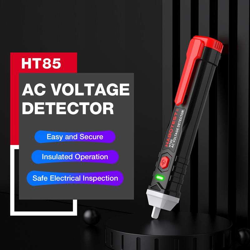 HABOTEST HT85 Non-Contact Electricity Tester AC Voltage Detector(Black Red)