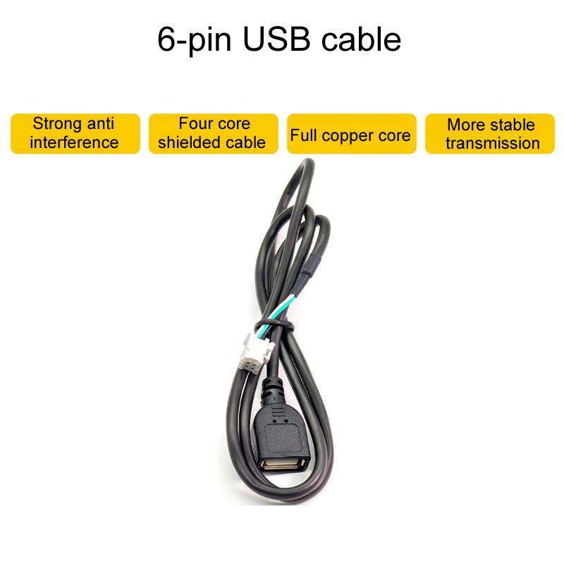 6pcs / Set Palminfo Android Navigation Cable 7-Heads Audio Cable 16 Pin Power Cord GPS Antenna 4 Pin
