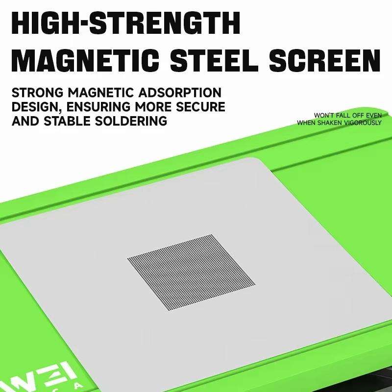 LUOWEI Base+Cushion Tinning Mesh CPU Chip Magnetic Table Tinning Silicone Pad