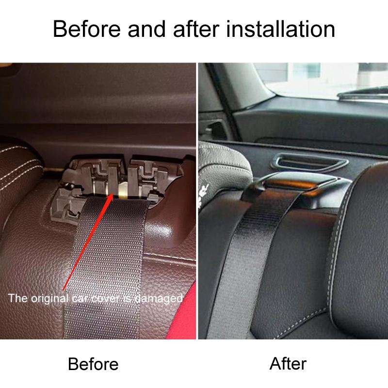 For 2012-2015 Mercedes-Benz ML / GL-Class W166 Car Rear Seat Belt Cover Guides 1669213800(Ginger Yel