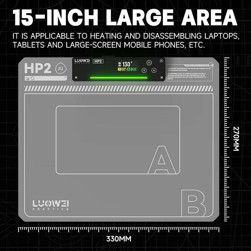 LUOWEI HP2 Screen Heating Table Constant Temperature Screen Removal Treasure Phone Tablet Screen Cha