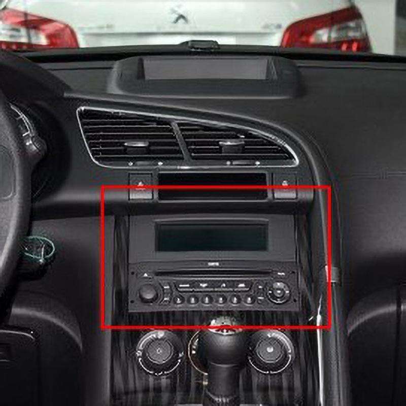 For 307 C4 Triumph 3008 Car Driving Computer Screen Frame Center Multi-function Screen Navigation Fr