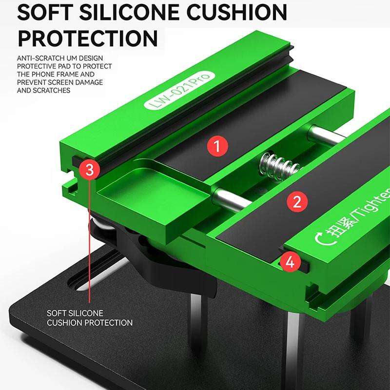 LUOWEI LW-021Pro Cell Phone Back Cover Removal and Screen Replacement 2 In 1 Rotary Jig