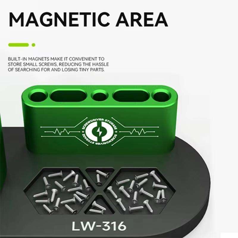 LUOWEI LW-316 Cell Phone Repair Tool Organizer Rotary Screwdriver Holder