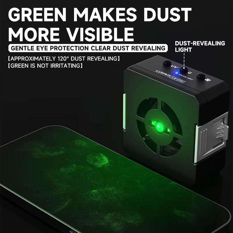 LUOWEI CF01 Cell Phone Repair 3 In 1 UV Curing Lamp Cooling Smoke Extractor Fan Dust Developer Lamps