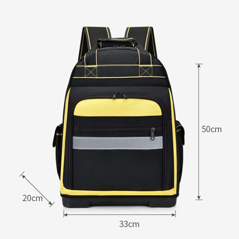 Multifunctional Oxford Cloth Tool Shoulder Bag Electrician Bag(Black)