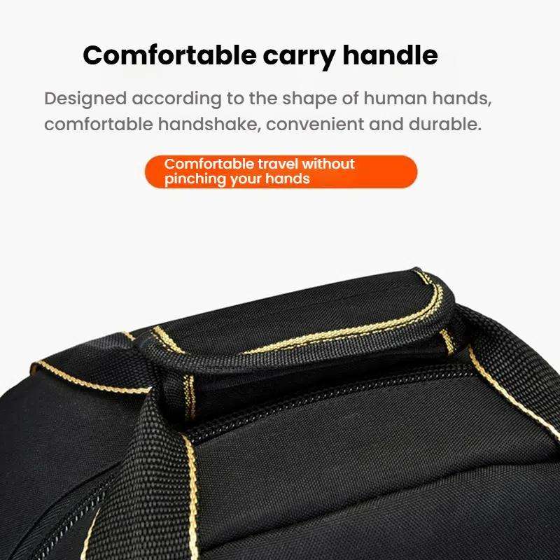 Multifunctional Oxford Cloth Tool Shoulder Bag Electrician Bag(Black)