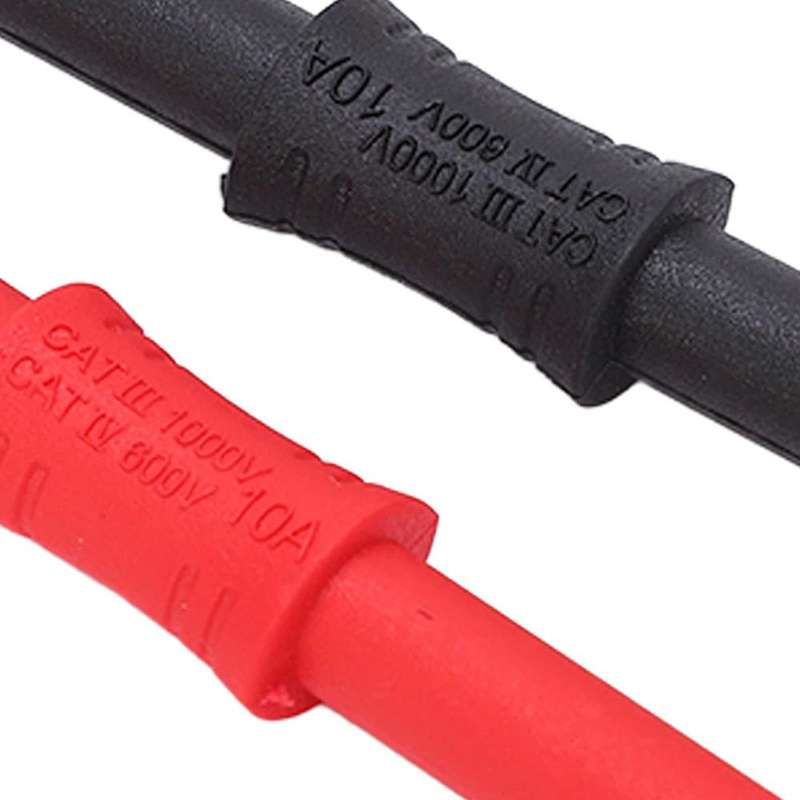 4mm Banana Adapter Multimeter Extension Cable Straight-through Connector(Black)