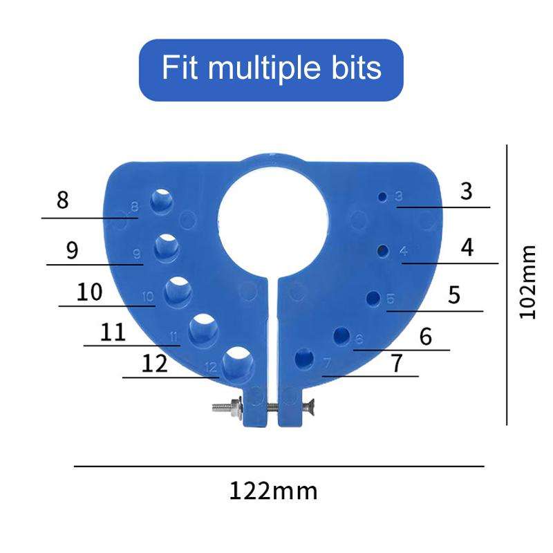 Multi-Specification Drill Bit Grinder Waste Drill Bit Sharpening Assistant Tool(Black)