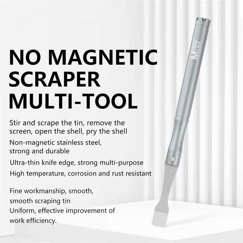 MaAnt M-068 Cell Phone Repair Non-Magnetic Stainless Steel Scraper Removal Tablet Paste Stirring BGA