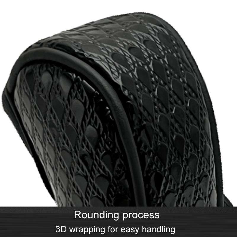 Peacock Pattern Leather Car Gear Shift Protective Cover(Zipper Type Manual Gear)