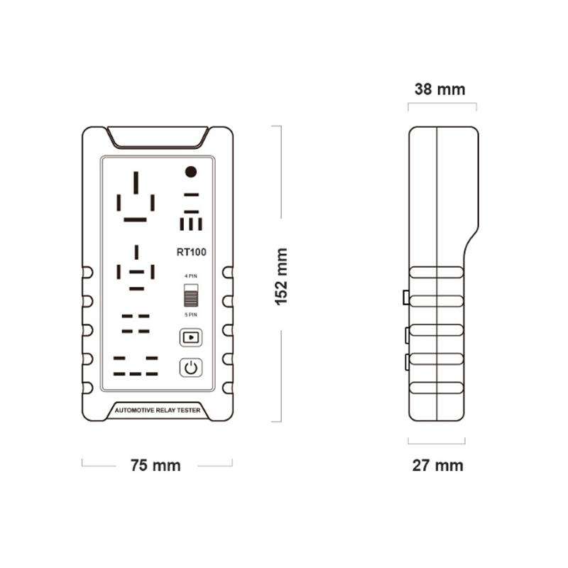 OBDResource 12V Automotive Relay Tester, Model: RT100