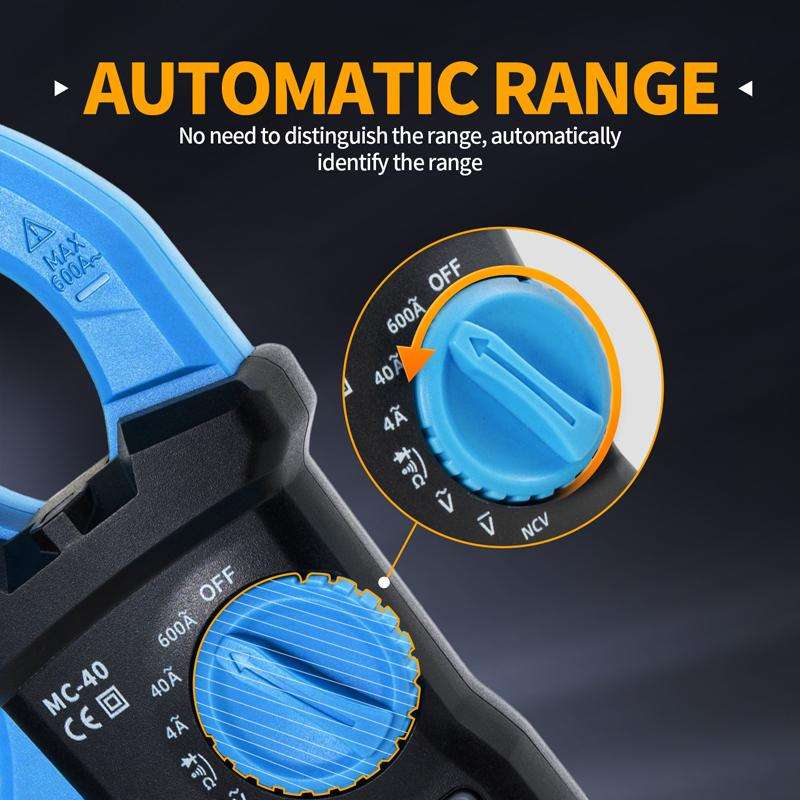 FNIRSI MC40 Intelligent Digital High Precision Clamp Multimeter(Blue)