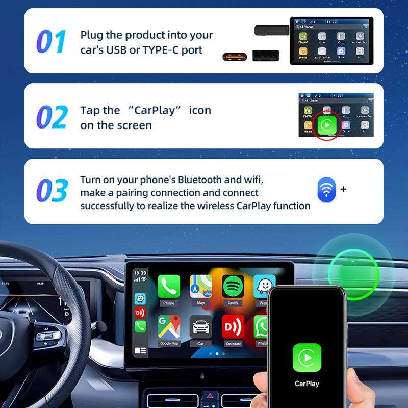 Carlinkit Original Car Wired To Wireless Carplay Adapter(SE)