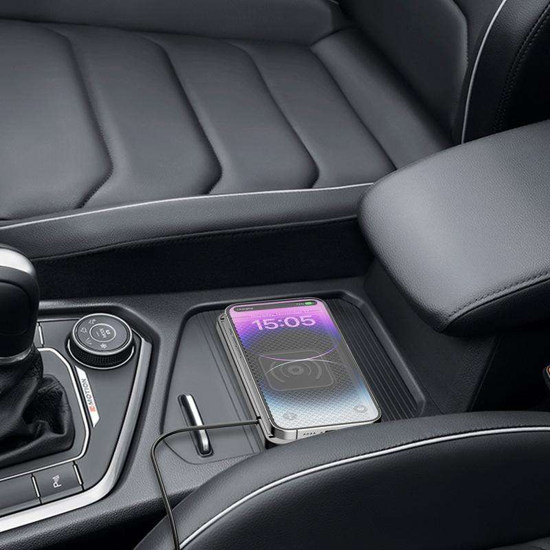 Car Wireless Charger Modified Increase Cuttable Mobile Phone Fast Charging Pad(0.3m Short Line (USB