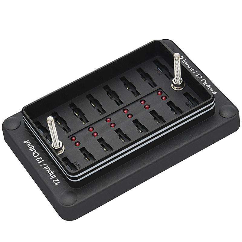 One In And One Out 12-Way Fuse Box LED Indicator With Sticker(ZH-1704B2)